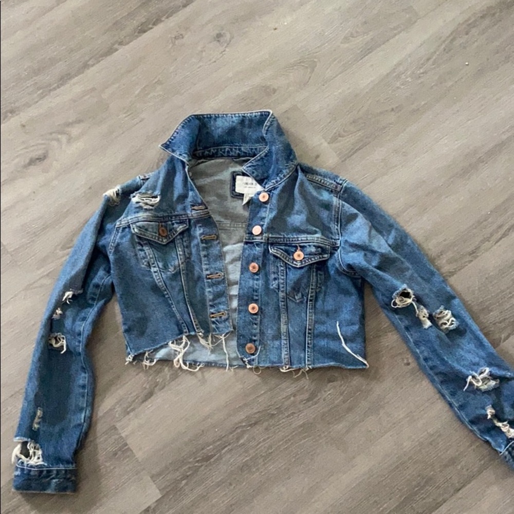 Jean Ripped Jacket